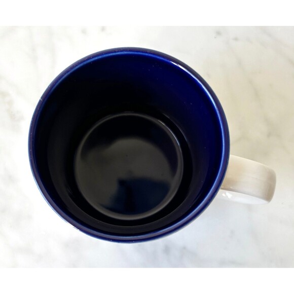 Picket Line Cartoon Pun John Lamb Artist Mug - White Purple Papel Coffee Cup - Picture 6 of 6